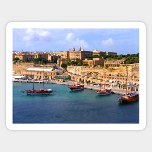 Valetta Harbour Sticker